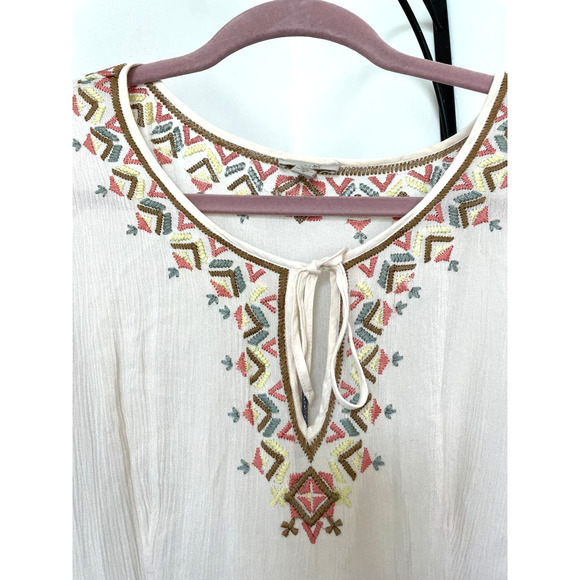 Boho Flutter Sleeve Dress - Picture 2 of 11